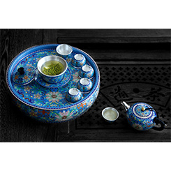 夢祥盛世高端藍色青花(huā)茶具(jù)酒具(jù)